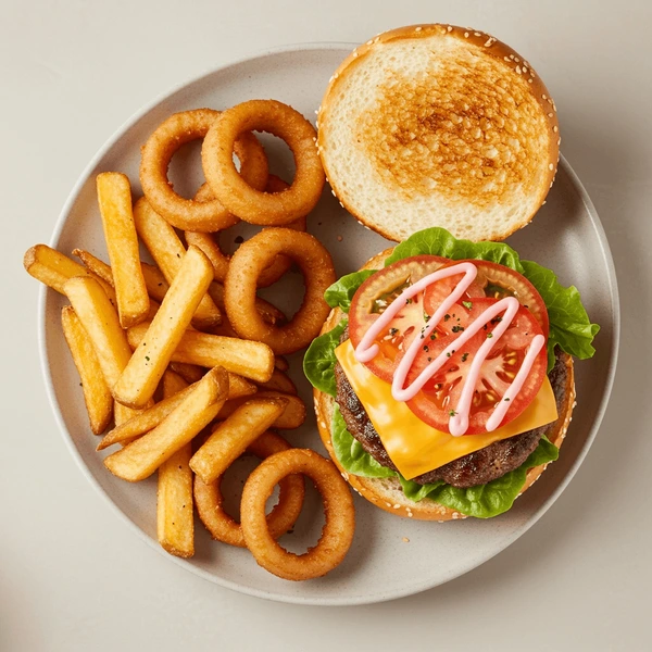 top view open burger platter 600nw 2610905723